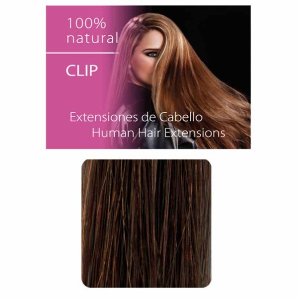 Włosy Clip ciemny brąz