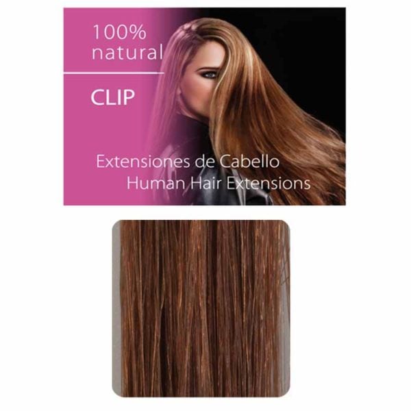 Włosy Clip czerwonawe