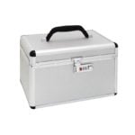 Kufer kosmetyczny, aluminiowy na szyfr